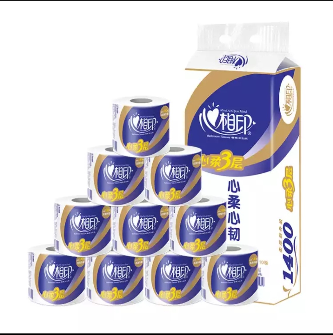 心相印系列卫生纸蓝卷140x10