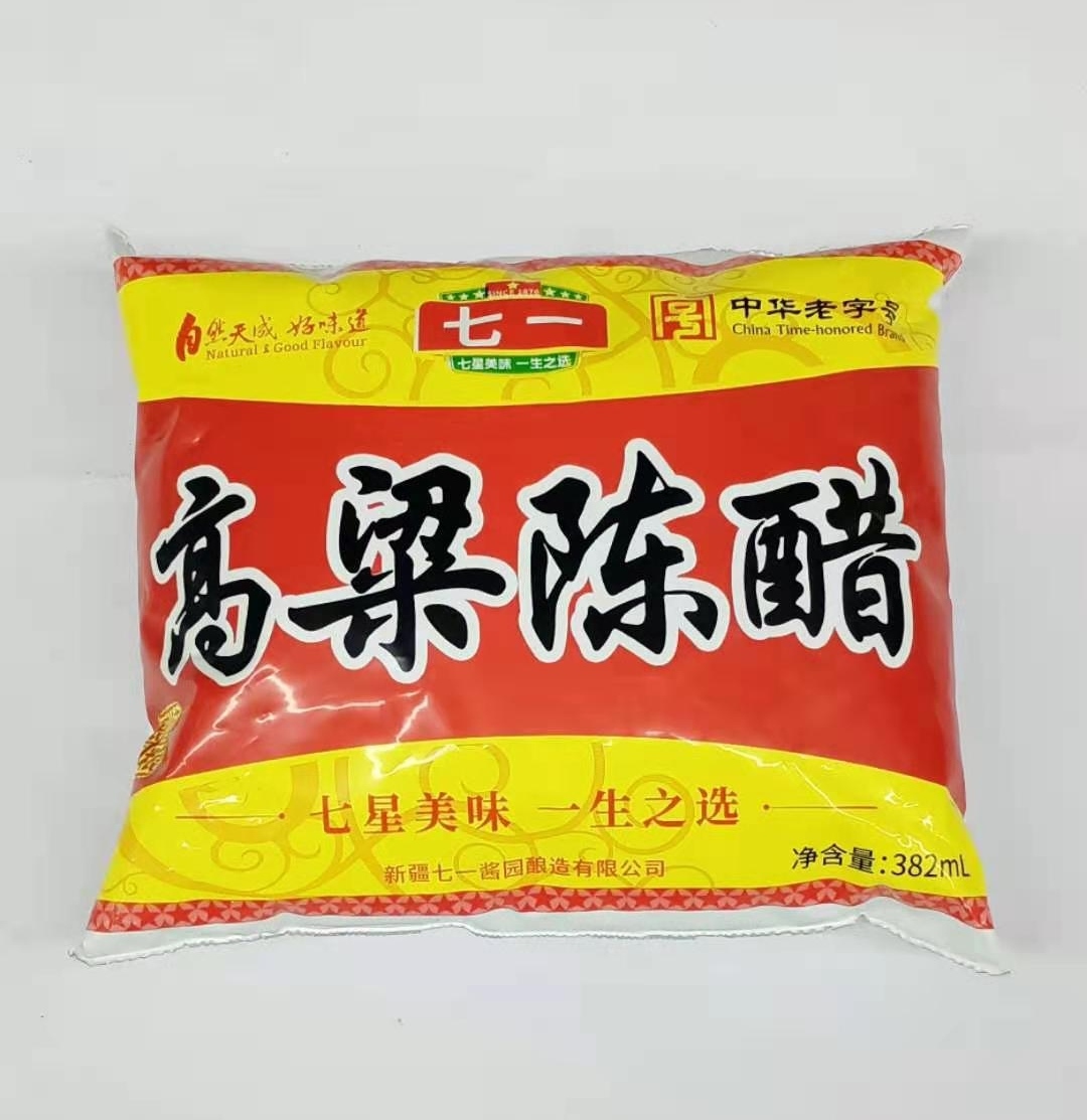 七一酱园高梁陈醋袋装382ml