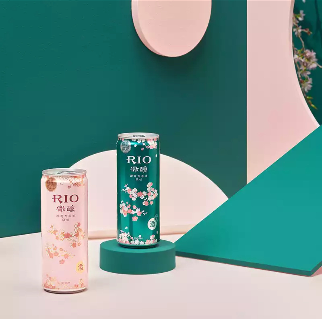 rio微醺樱花龙舌兰风味鸡尾酒330ml罐