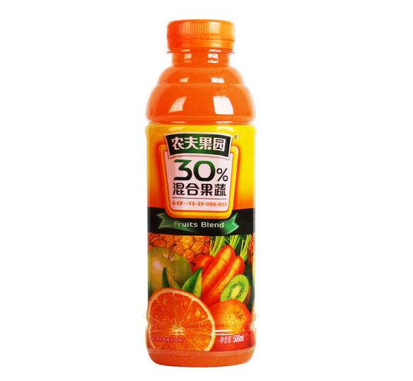农夫果园30番茄草莓混合果蔬饮料500ml橙胡