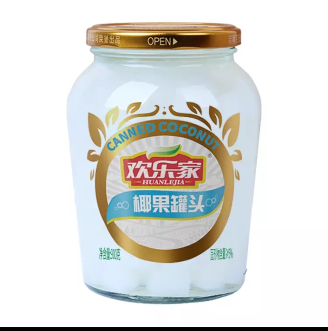 欢乐家椰果罐头900克