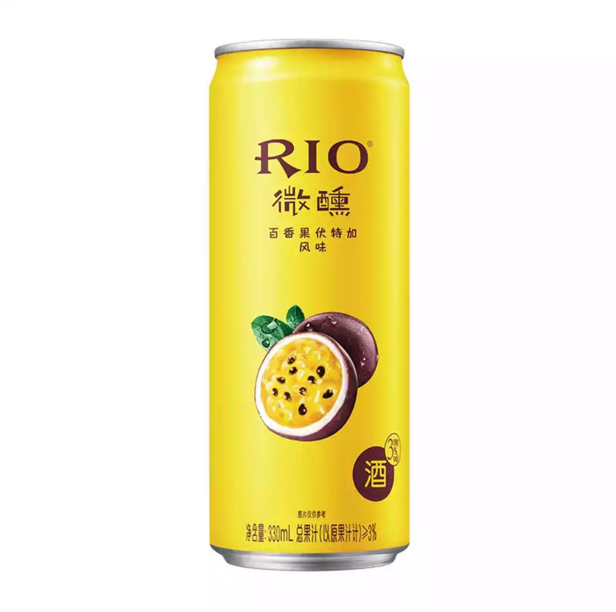 rio微醺百香果伏特加风味鸡尾酒330ml罐