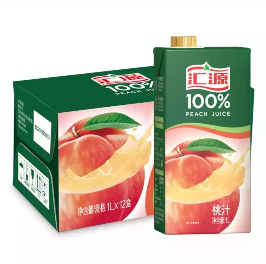 汇源果汁桃汁100%1l