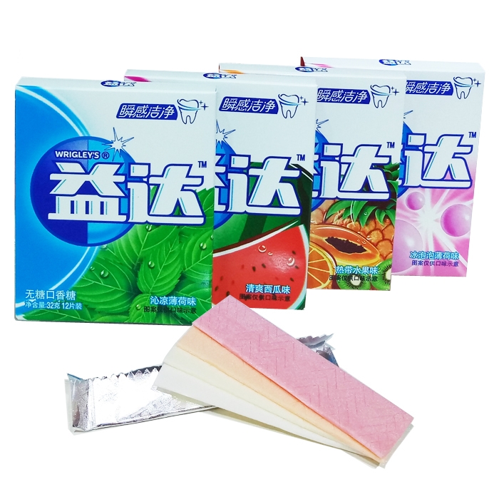益达口香糖热带水果味32克12片