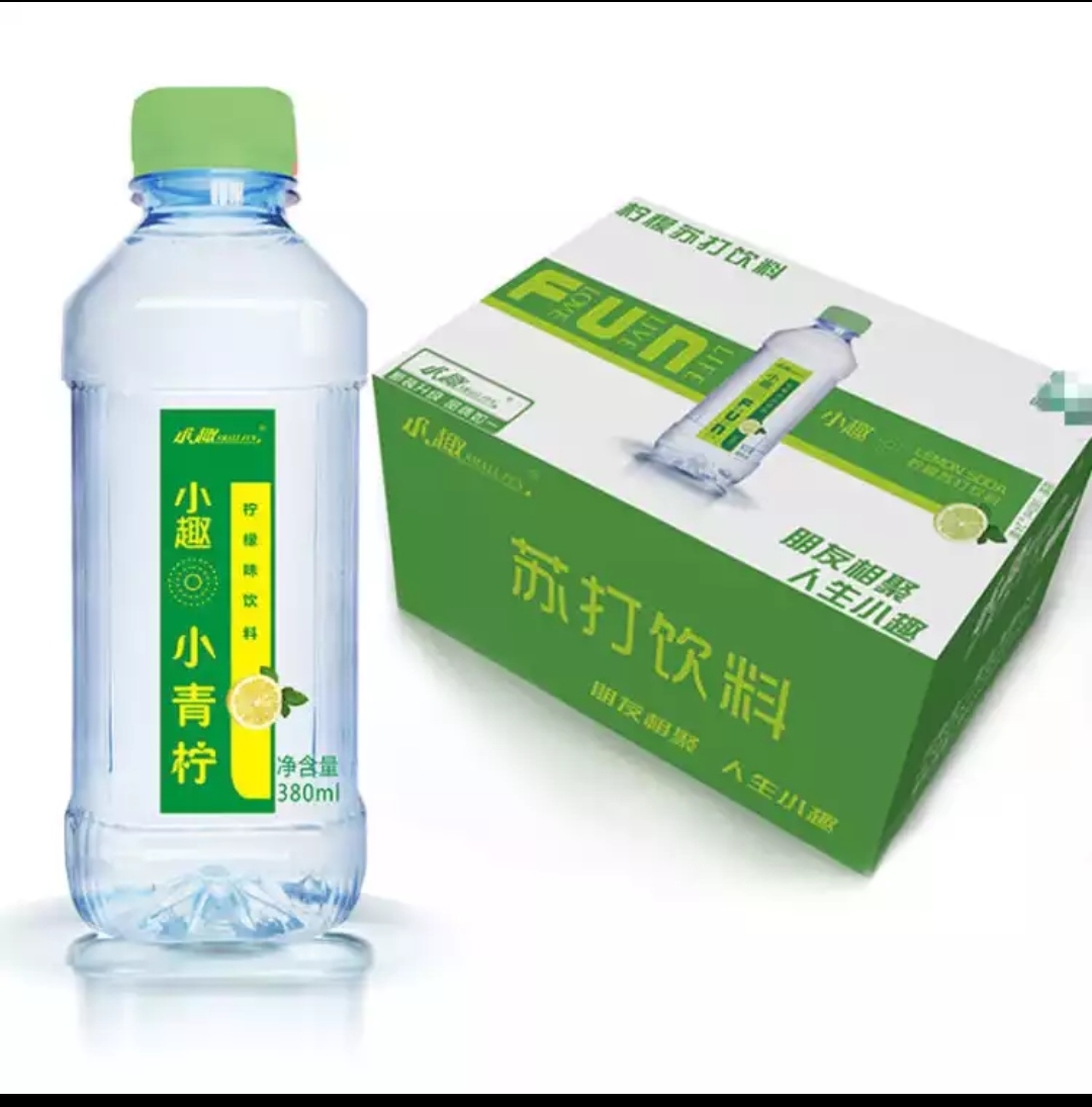 小趣蘇打水無蔗糖飲料檸檬味380ml